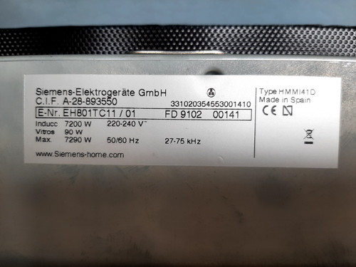 Cerankochfeld siemens defekt - siemens,